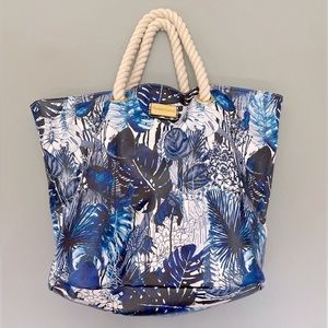 Christian Lacroix Amaryllis Rope Beach Tote Shoulder Bag
